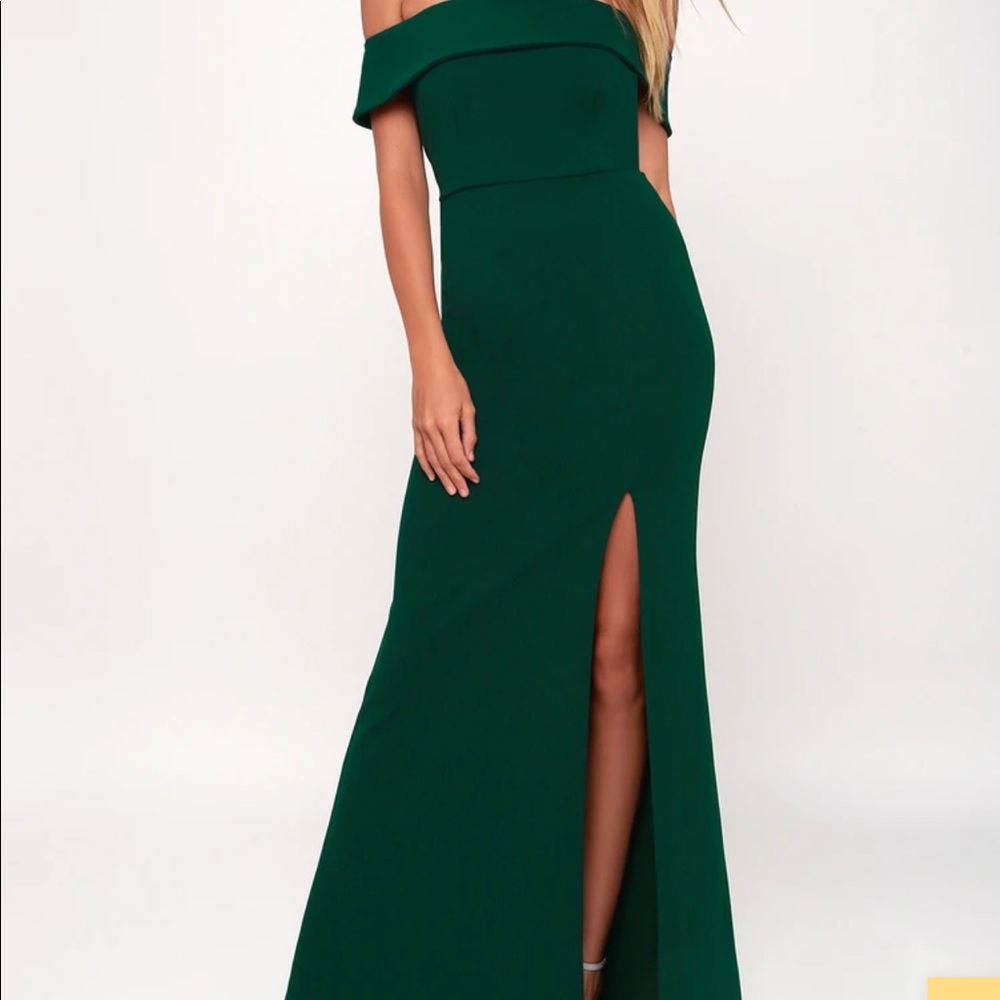 Aveline forest green maxi dress - worn 1x